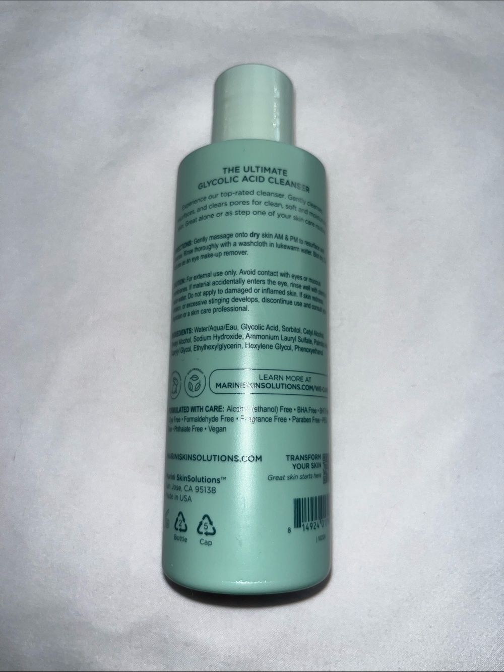 Marini SkinSolutions Bioglycolic Face Cleanser — sealed never opened - Picture 3 of 4